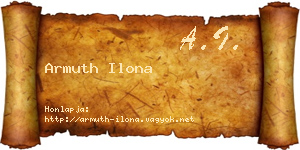 Armuth Ilona névjegykártya